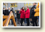 Richtfest des Neubaus in der Schachtstrasse 16 mit Bundesbauministerin Klara Geywitz am 01.03.2024.