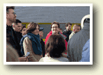 Richtfest des Neubaus in der Schachtstrasse 16 mit Bundesbauministerin Klara Geywitz am 01.03.2024.