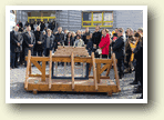 Richtfest des Neubaus in der Schachtstrasse 16 mit Bundesbauministerin Klara Geywitz am 01.03.2024.